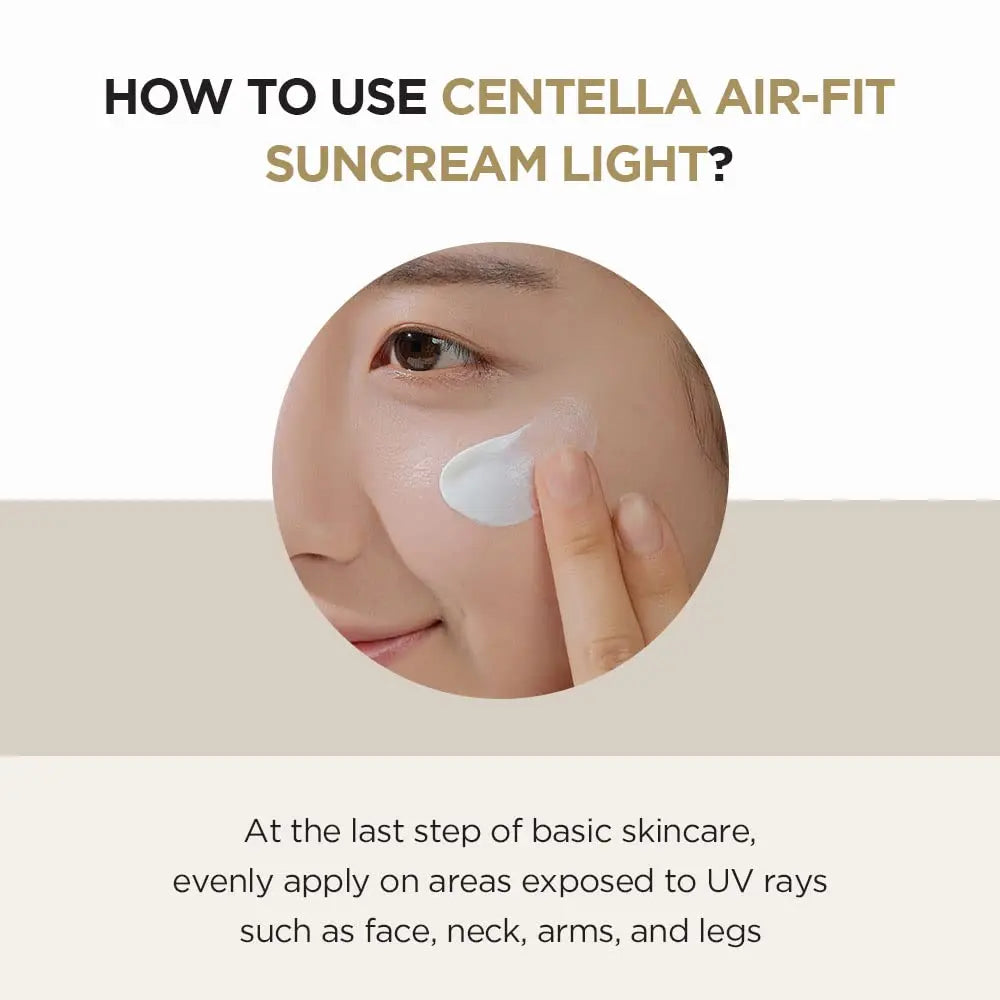 Madagascar Centella Air-fit Suncream Light 1.69 fl. oz (50ml) - SKIN1004 Cosmetics