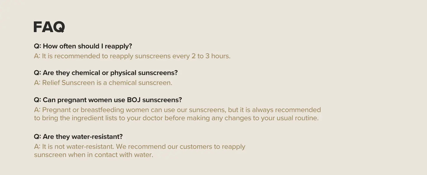 Relief Sun Cream SPF 50 PA++++ Lightweight Hydrating Sunscreen - Beauty of Joseon Cosmetics