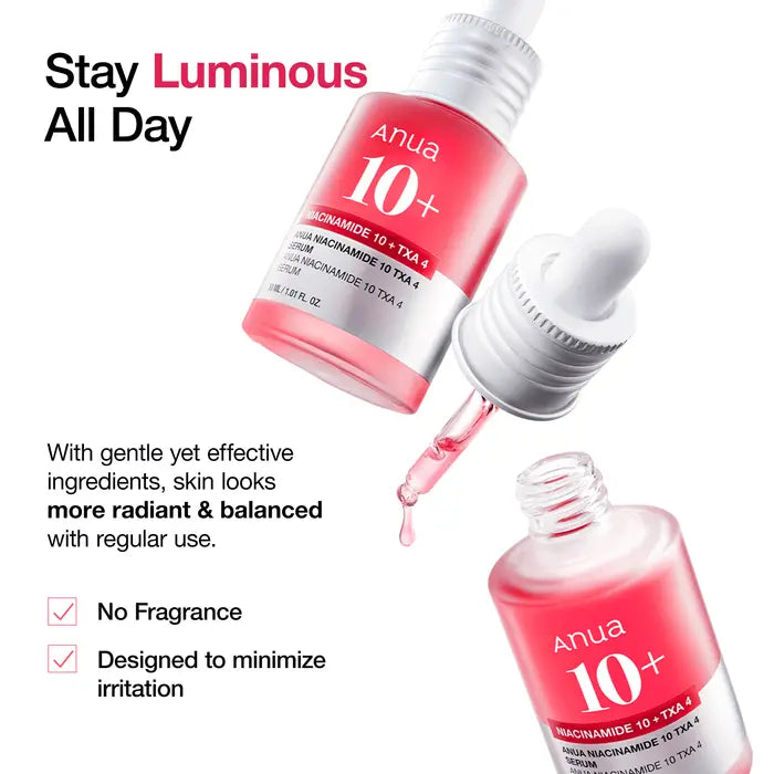 NIACINAMIDE 10%+TXA 4% Serum - ANUA Cosmetics