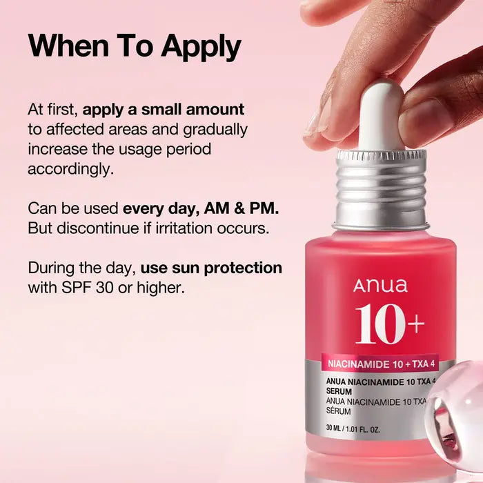 NIACINAMIDE 10%+TXA 4% Serum - ANUA Cosmetics