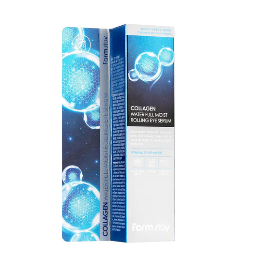 Collagen Water Full Moist Rolling Eye Serum - Farmstay Cosmetics