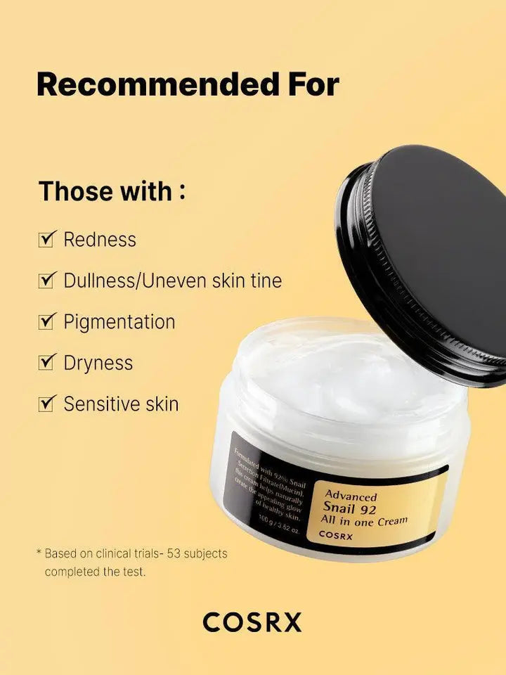 Advanced Snail 92 All in one Cream - CORSX Cosmetics