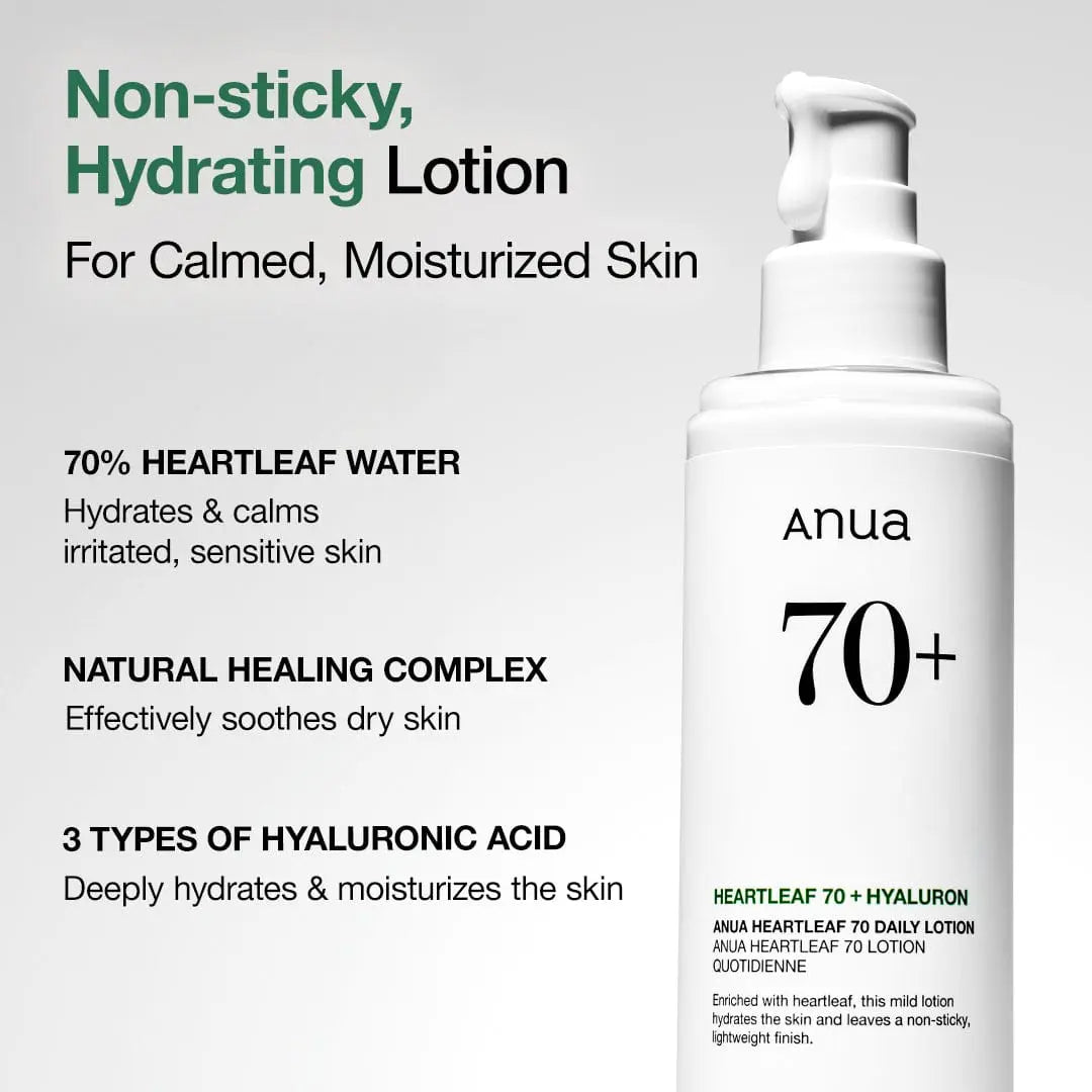 Heartleaf 70 Daily Lotion - ANUA Cosmetics