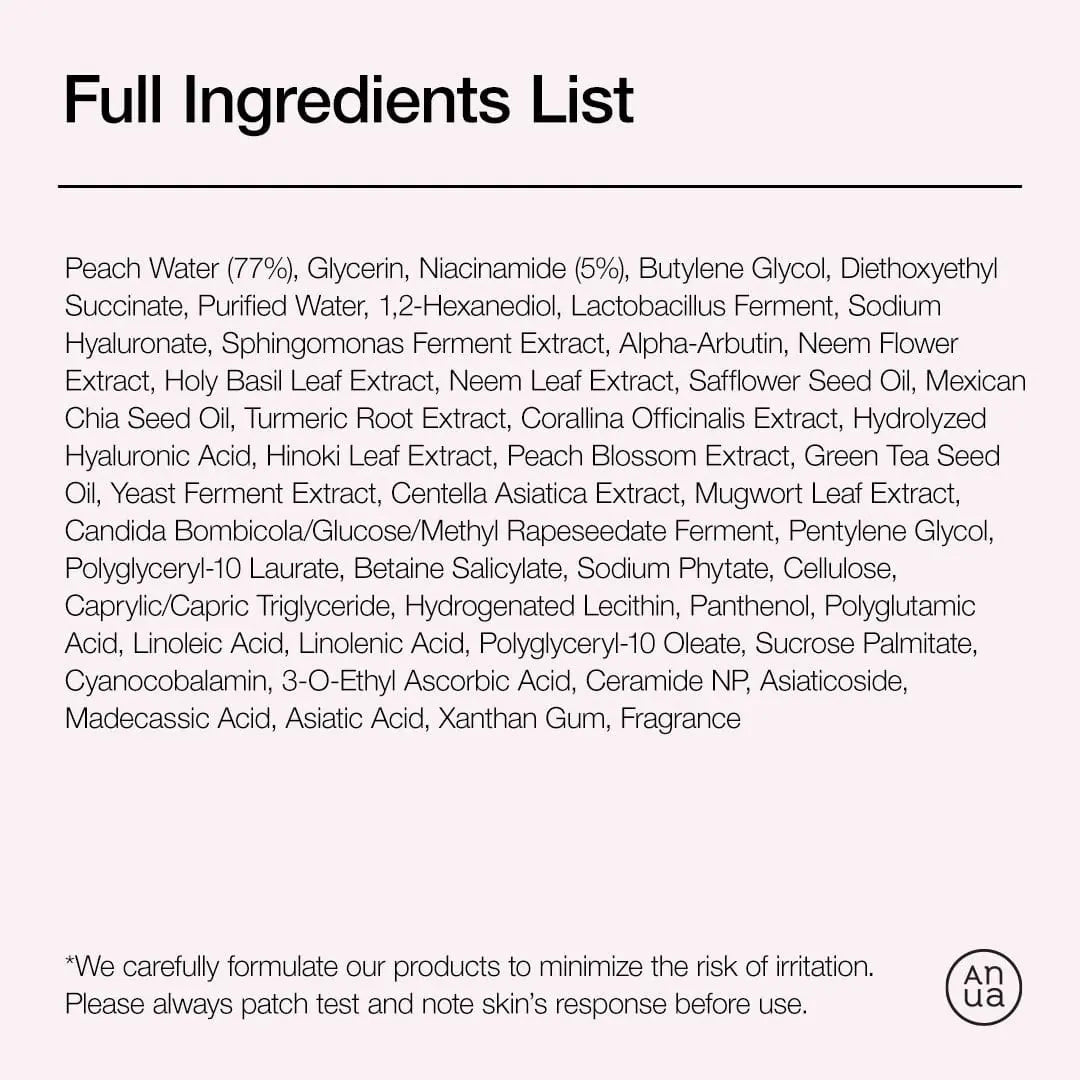 Peach 70% Niacinamide Serum - ANUA Cosmetics