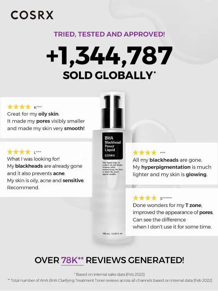 BHA Blackhead Power Liquid - CORSX Cosmetics